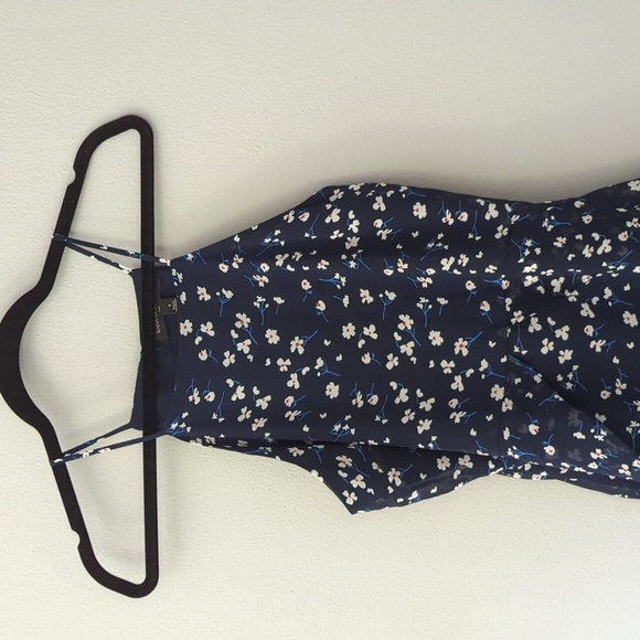 Banana Republic cocktail dress. Women's size 4. Navy floral dress. - Picture 2 of 8